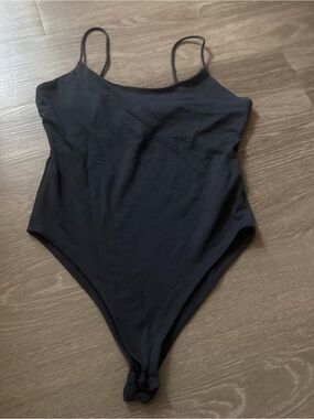 Zara Black Spaghetti Strap Bodysuit